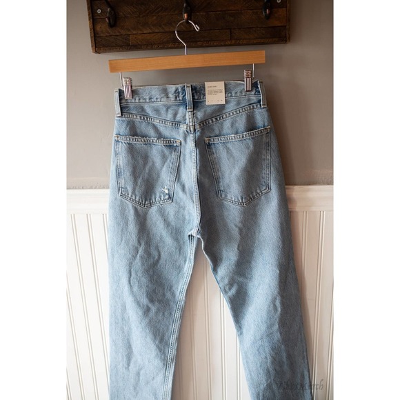 AGOLDE 90'S PINCH WAIST HIGH RISE STRAIGHT IN SOUNDWAVE 25 - Picture 5 of 6